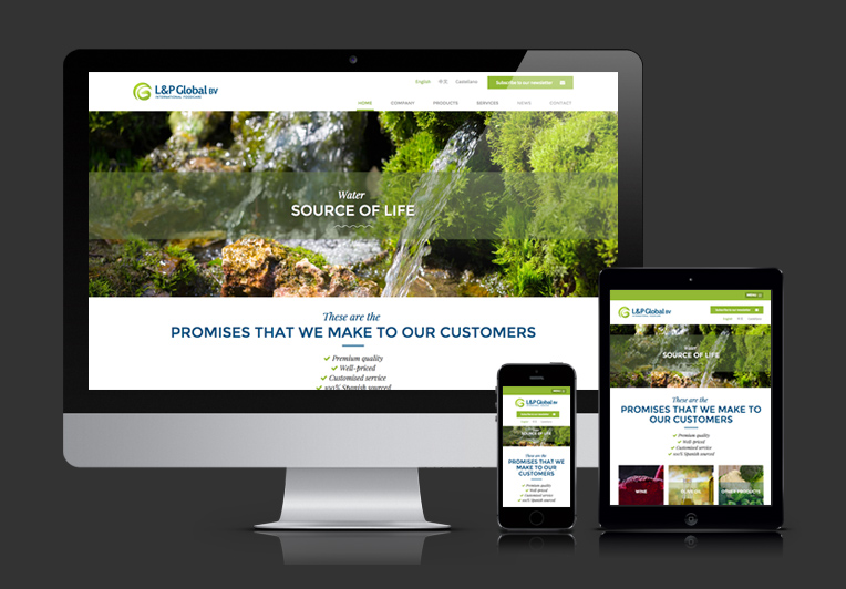 Web responsiva de L&P Global