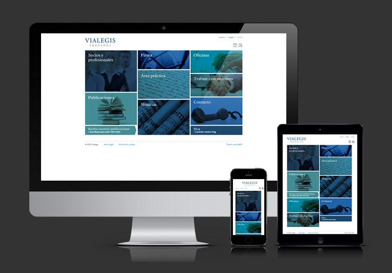 Web responsiva de Vialegis avogados